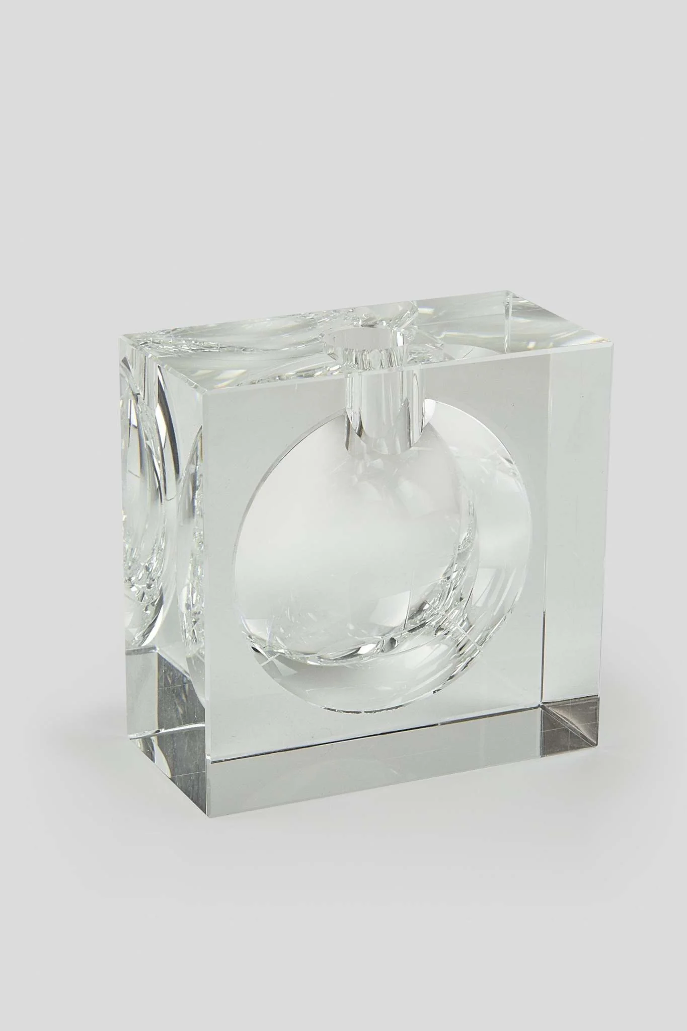Crystal Square Bubble Vase - Large