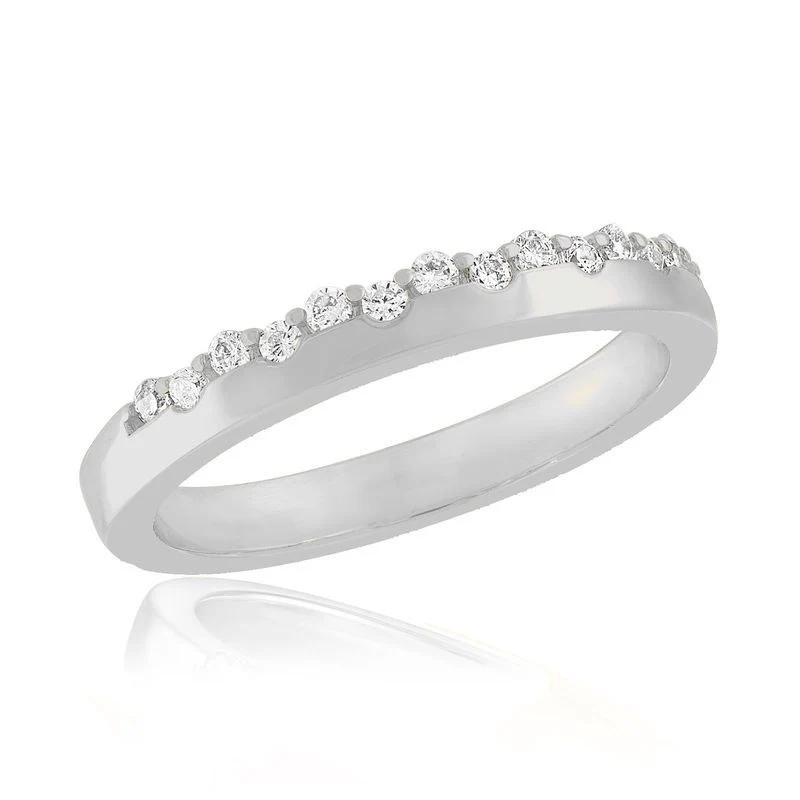 CZ Crusted Band Stack Ring - Image 5