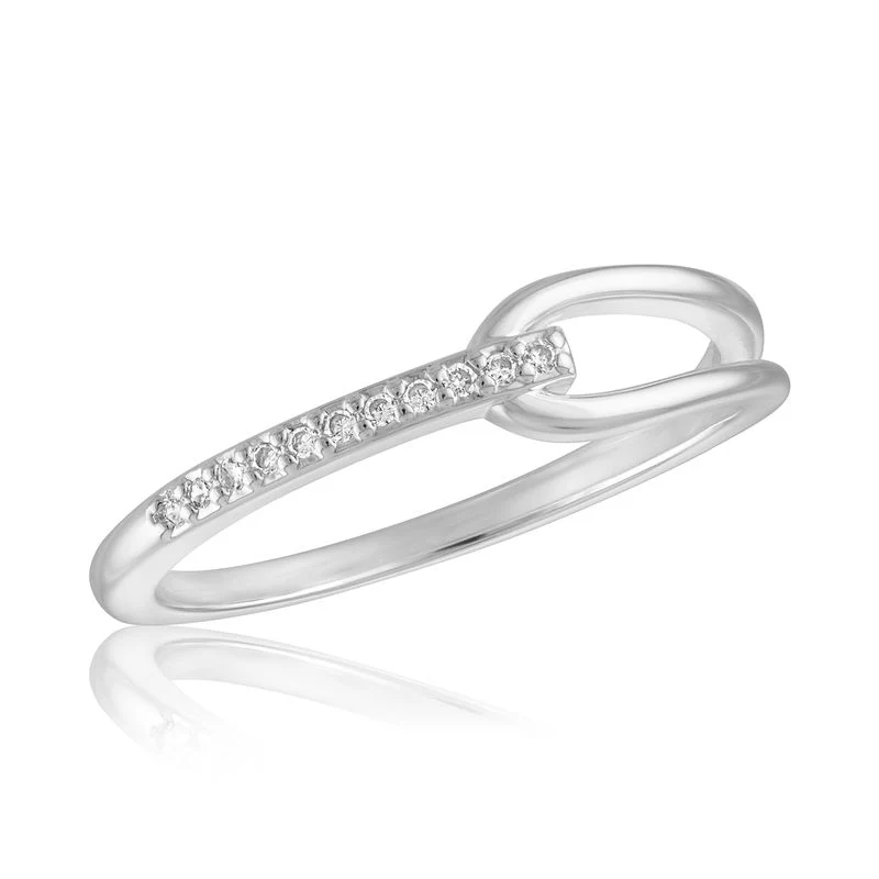 CZ Loop Stack Ring - Image 6
