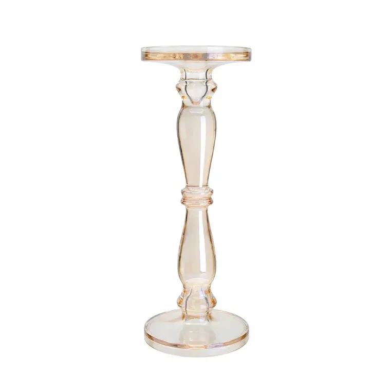 13.8" - Glass Candle Holder