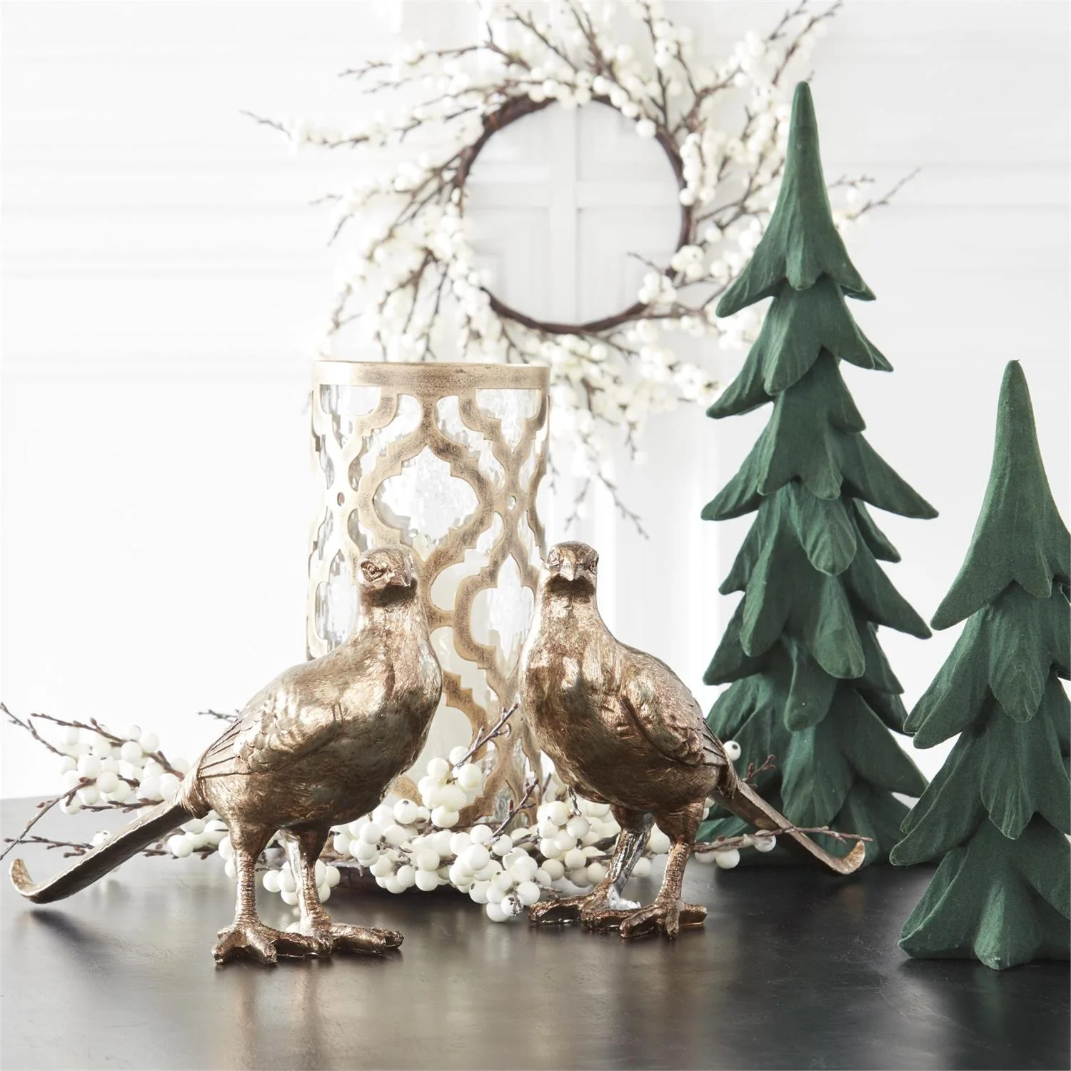 Dark Green Velvet Christmas Trees - Image 4