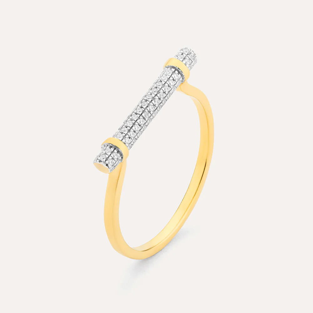 Diamond Log Statement Ring - Image 10