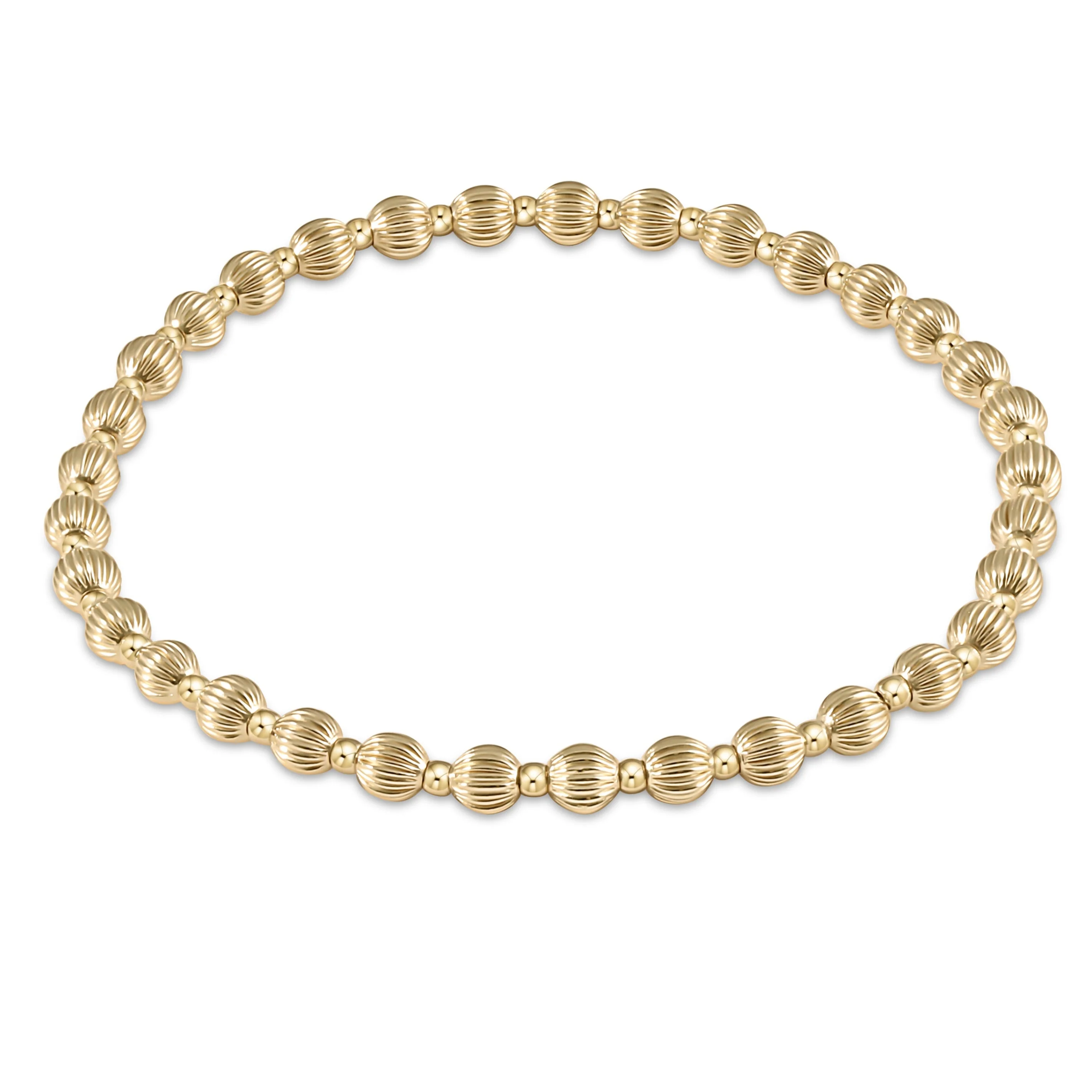 Dignity Grateful Pattern 4mm Bracelet - Gold - Image 2