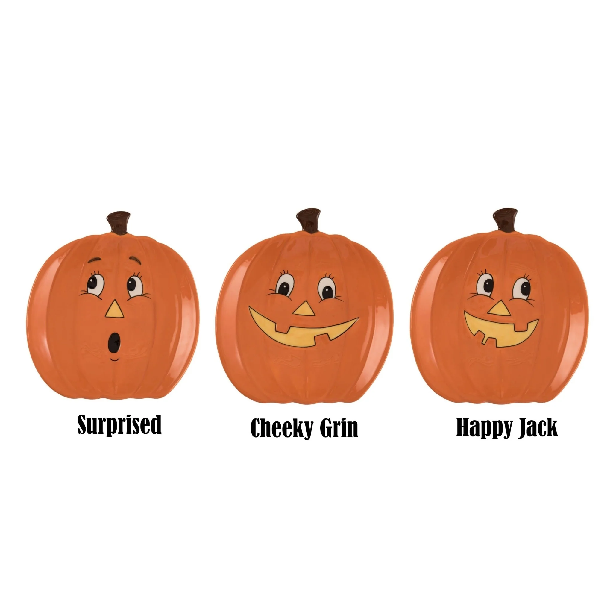 Dol Halloween Pumpkin Plate