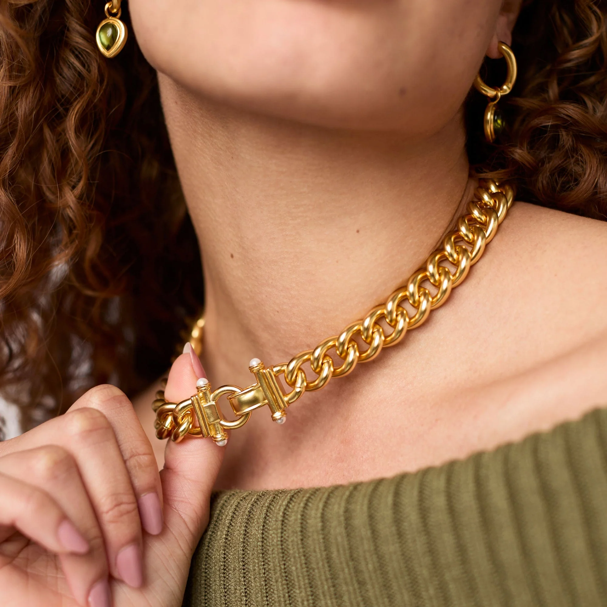 Dolce Link Necklace Pearl - Image 6