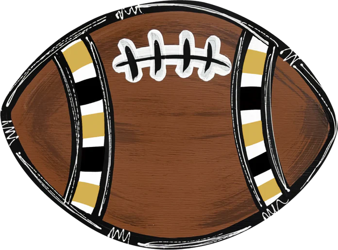 Door Hanger - Wood Football 24” - Image 2