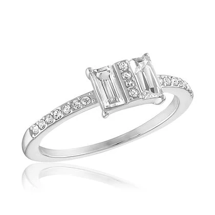 Double Baugette Stack Ring - Image 5