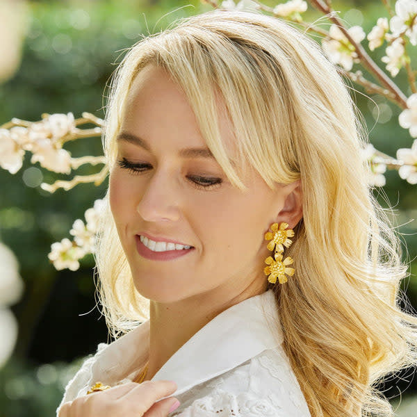 Doubled up Buttercup Earrings - Image 2
