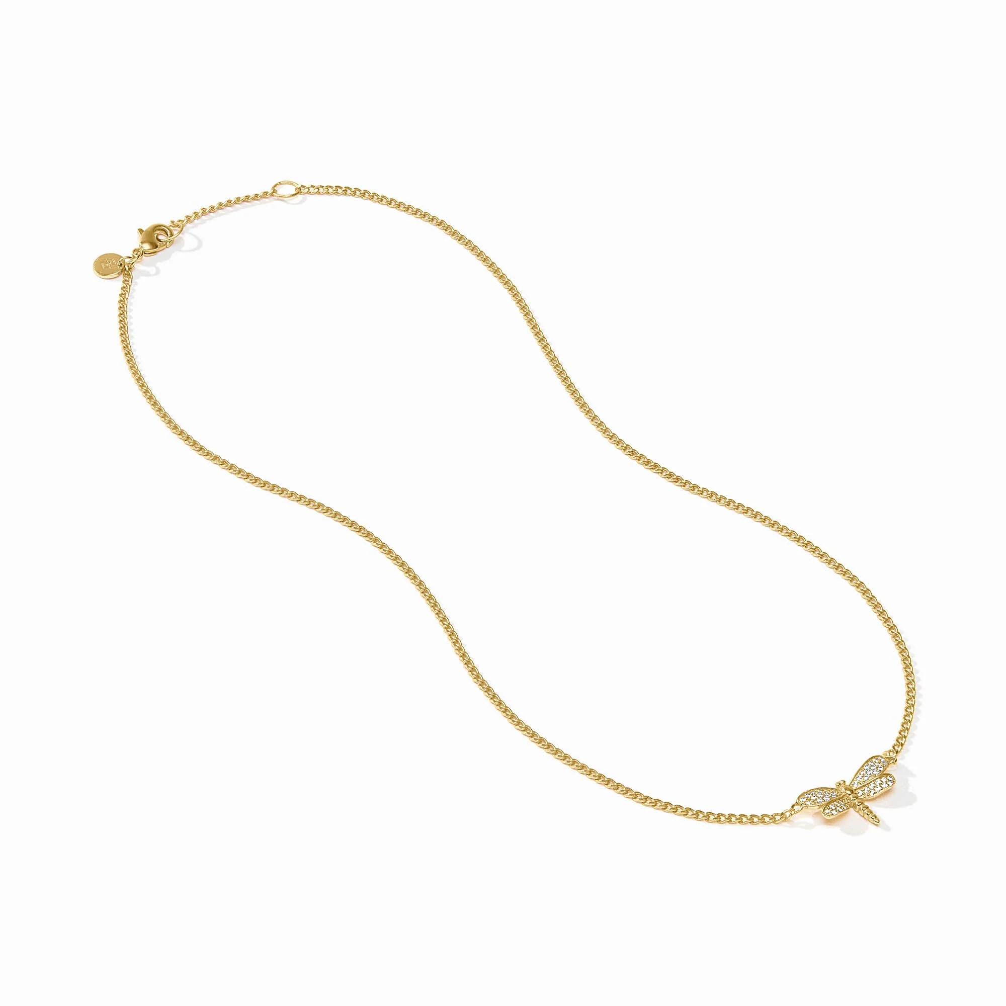 Dragonfly Pave Delicate Necklace Cubic Zirconia - Image 2