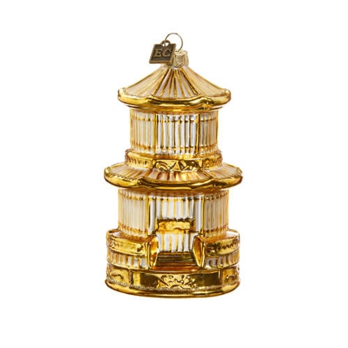 EC 4.5" Gilded Birdcage Ornament