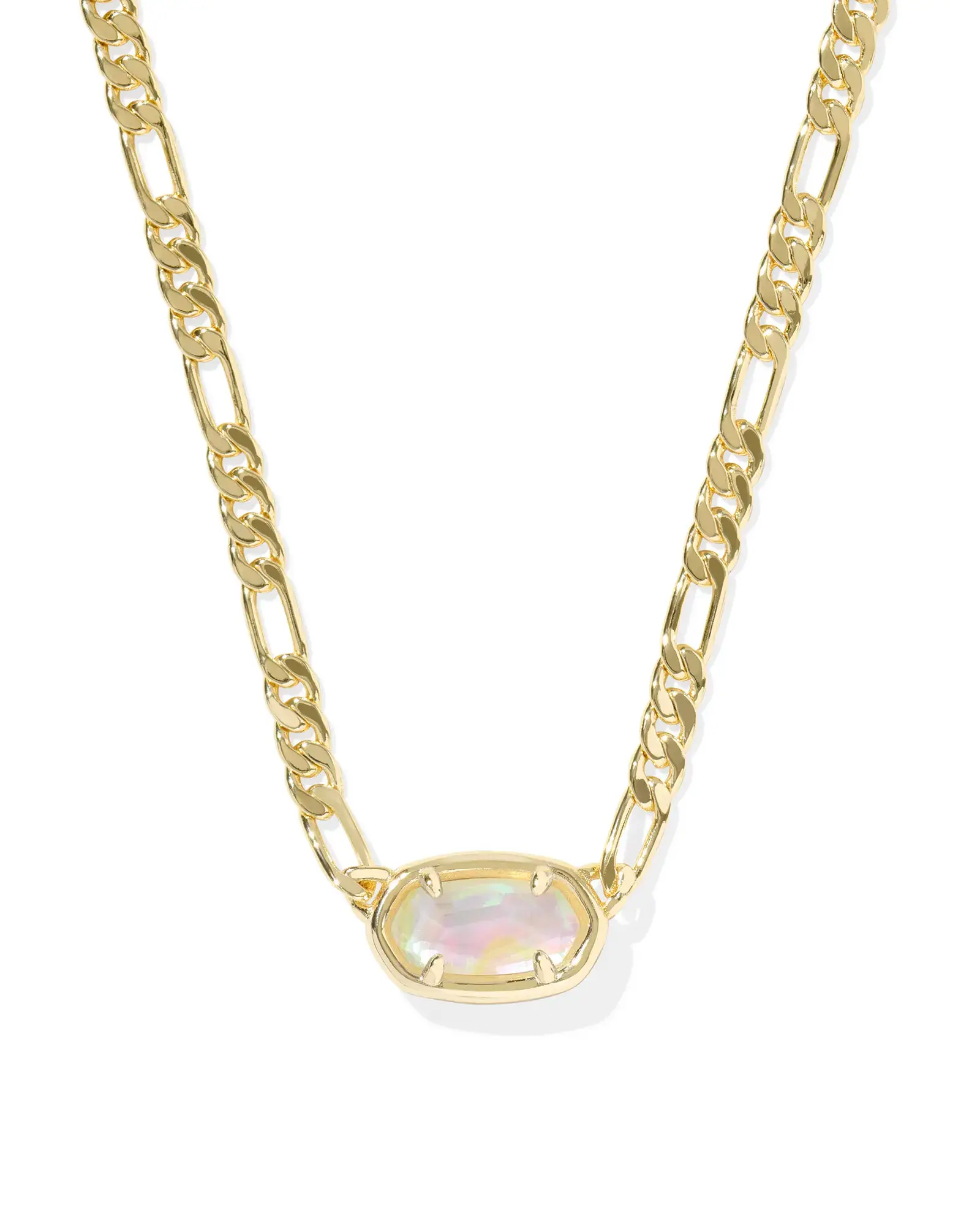 Elisa Figaro Chain Short Pendant Necklace - Image 3