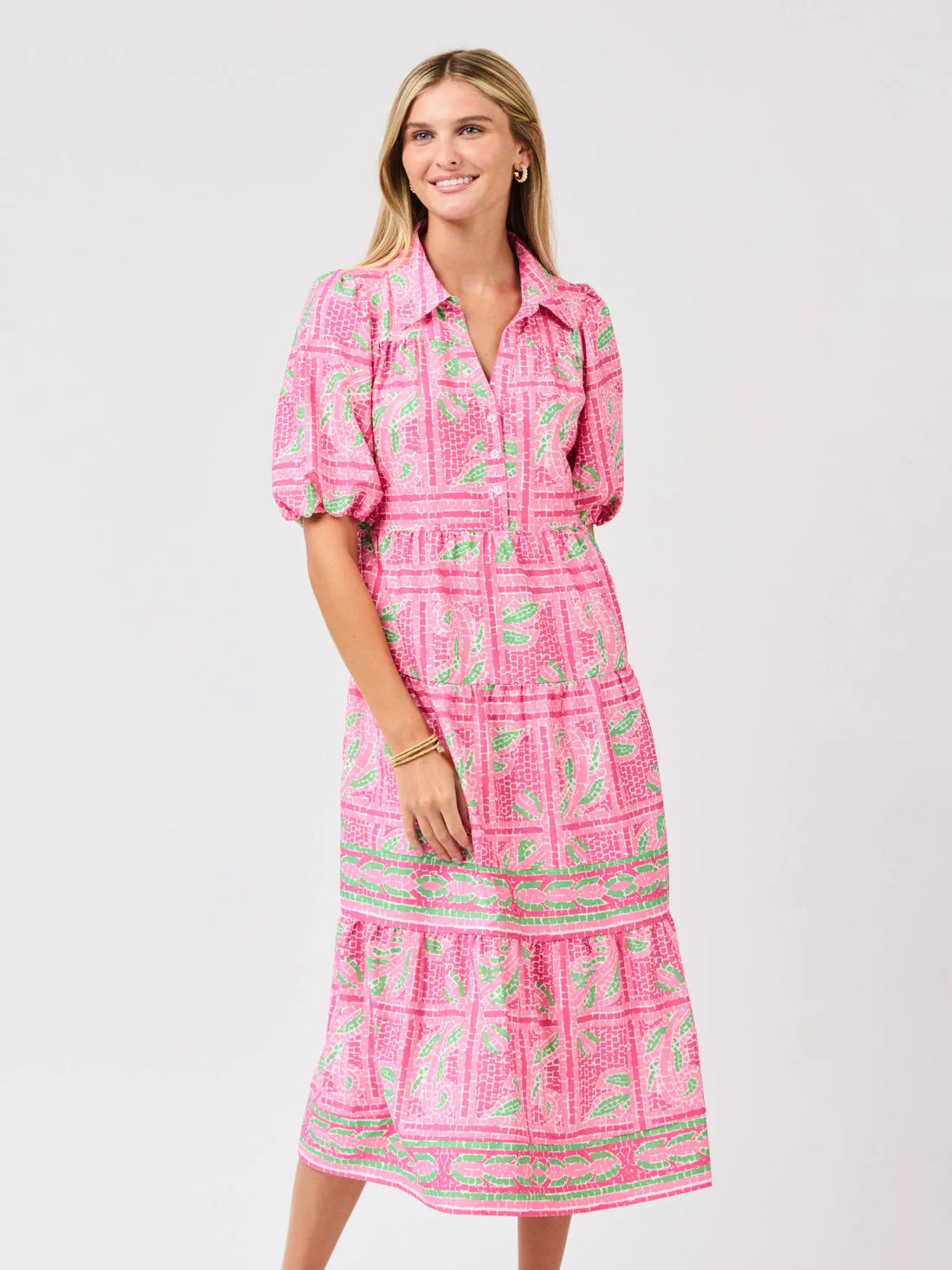 Eloise Trellis Tiles Dress - Image 9