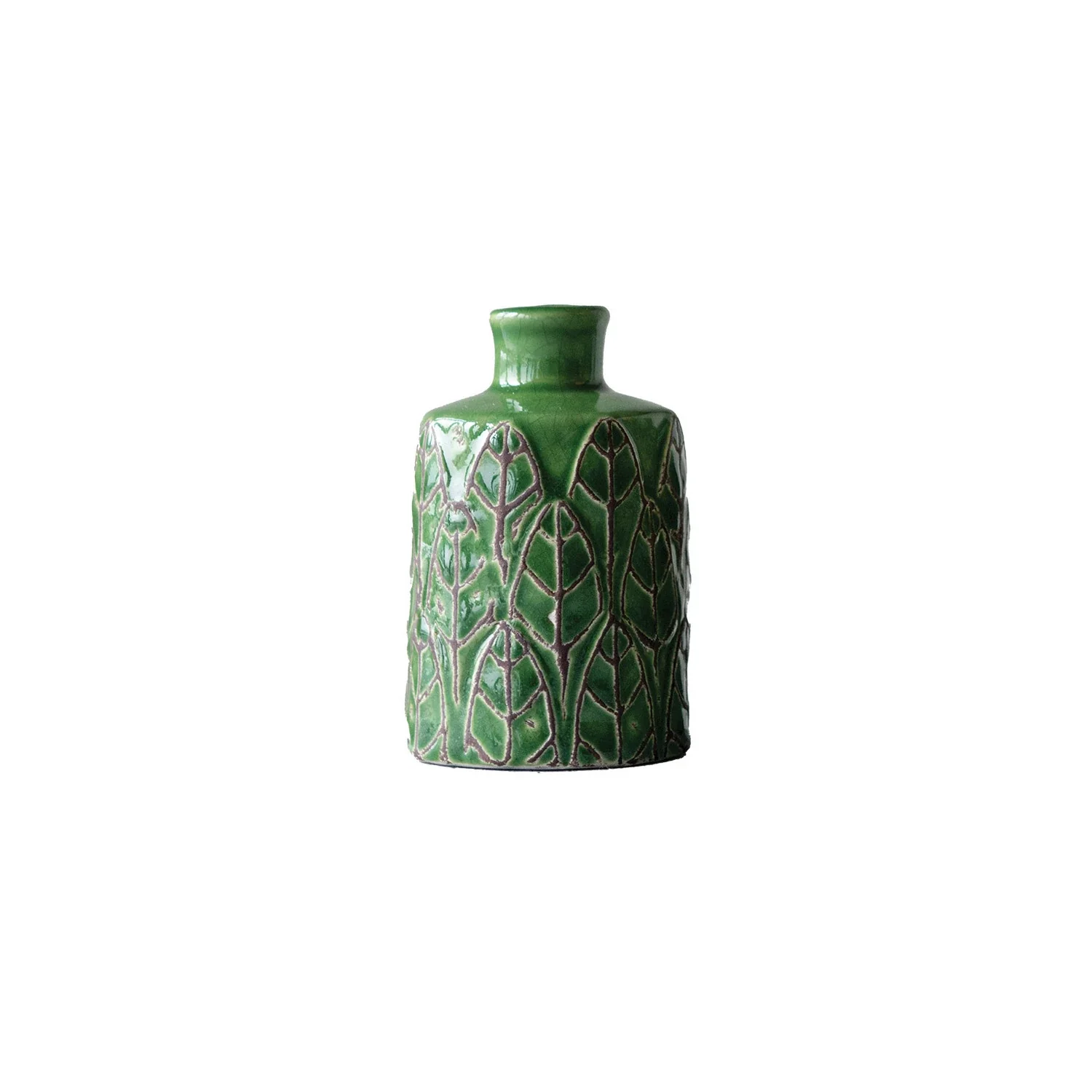 Embossed Stoneware Vases - Image 5