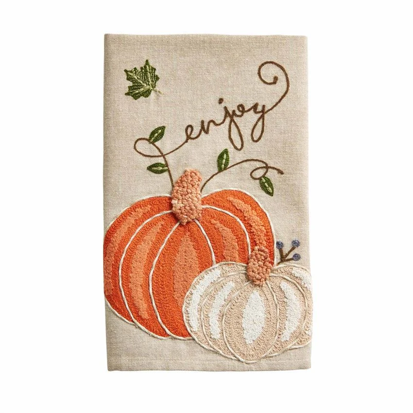 Embroidered Pumpkin Towels - Image 3