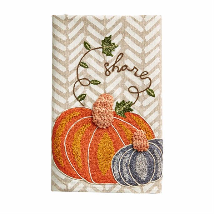 Embroidered Pumpkin Towels - Image 4
