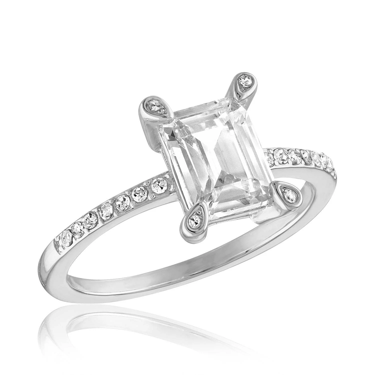 Emerald Cut Forever Stack Ring - Image 5
