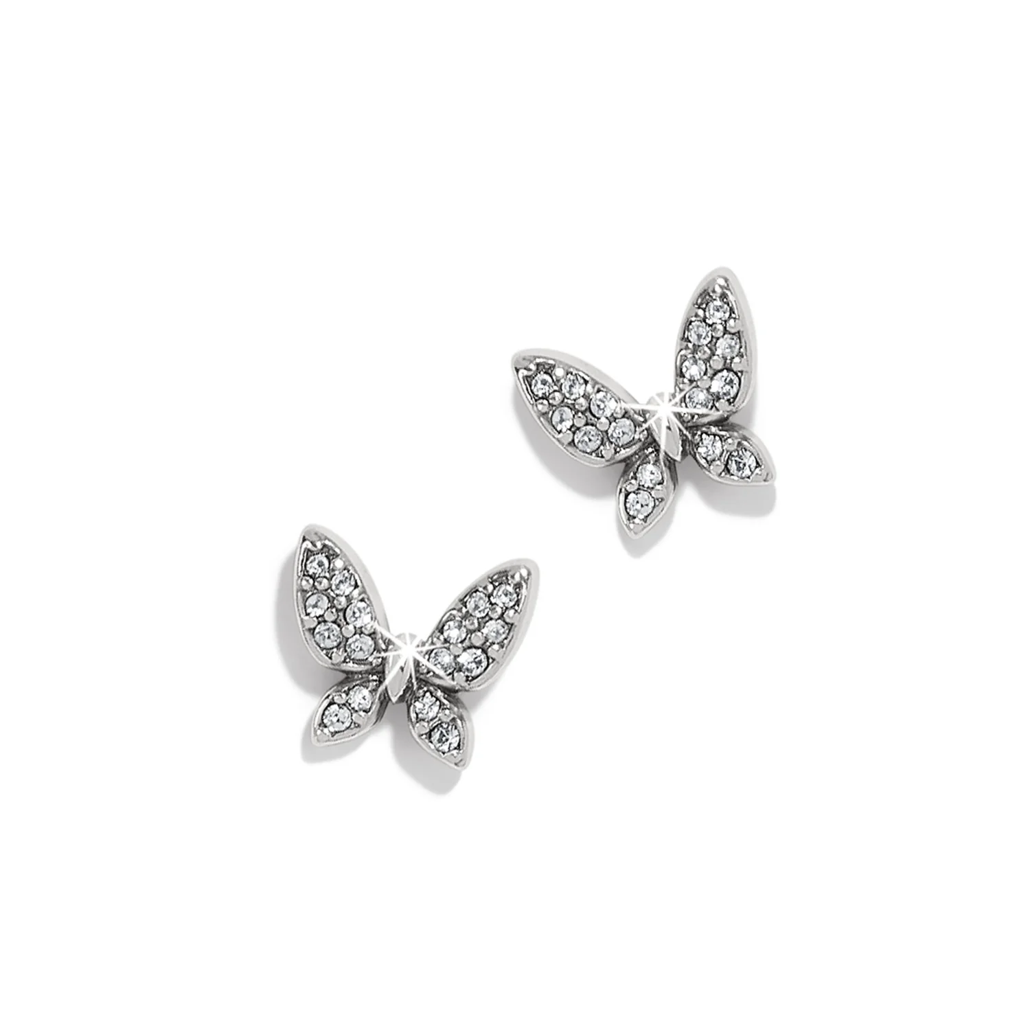 Enchanting Butterfly Silver Post Earrings - Image 2