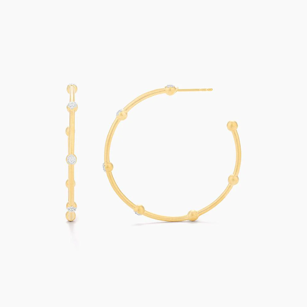 Evelyn Medium Hoop Earrings - Image 2