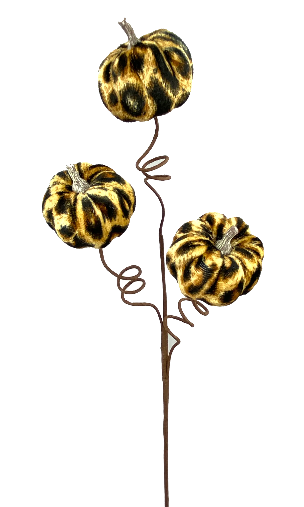 Fabric Cheetah Pumpkin Pick