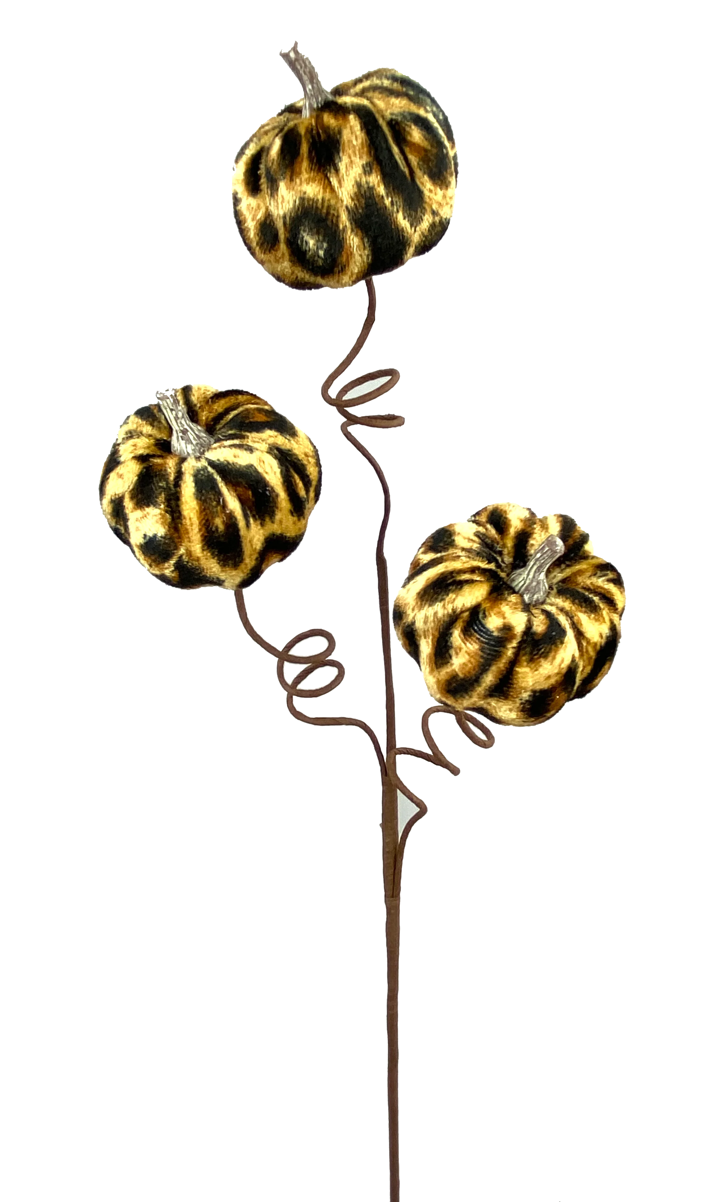 Fabric Cheetah Pumpkin Pick - Image 2