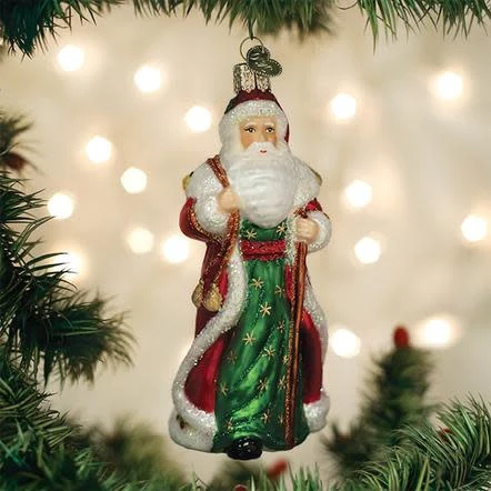 Father Christmas With Bells Ornament