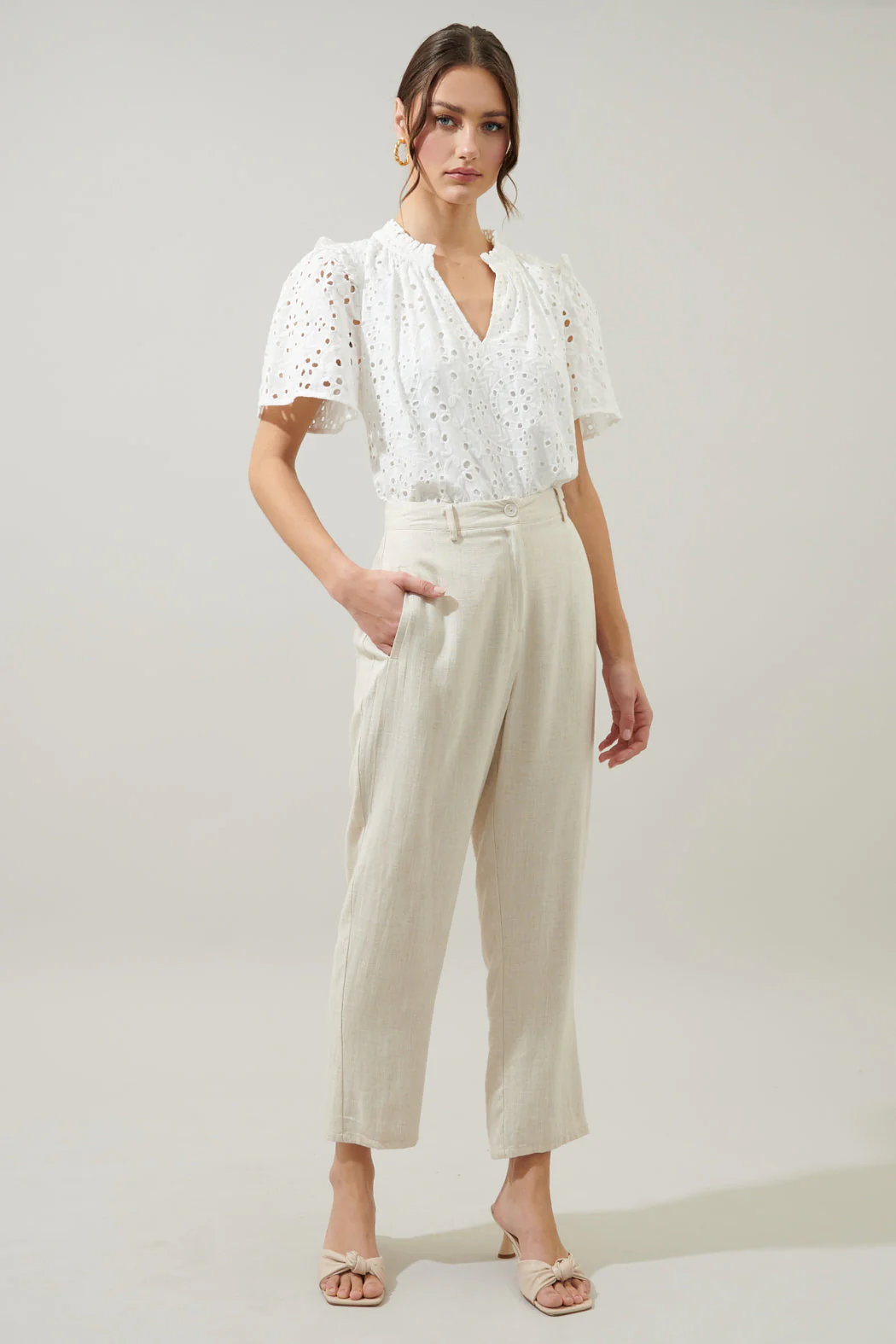 Faye Rain or Shine Eyelet Top - Image 7
