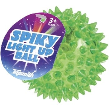 Flashing Spiky Ball Bouncy Squeezy