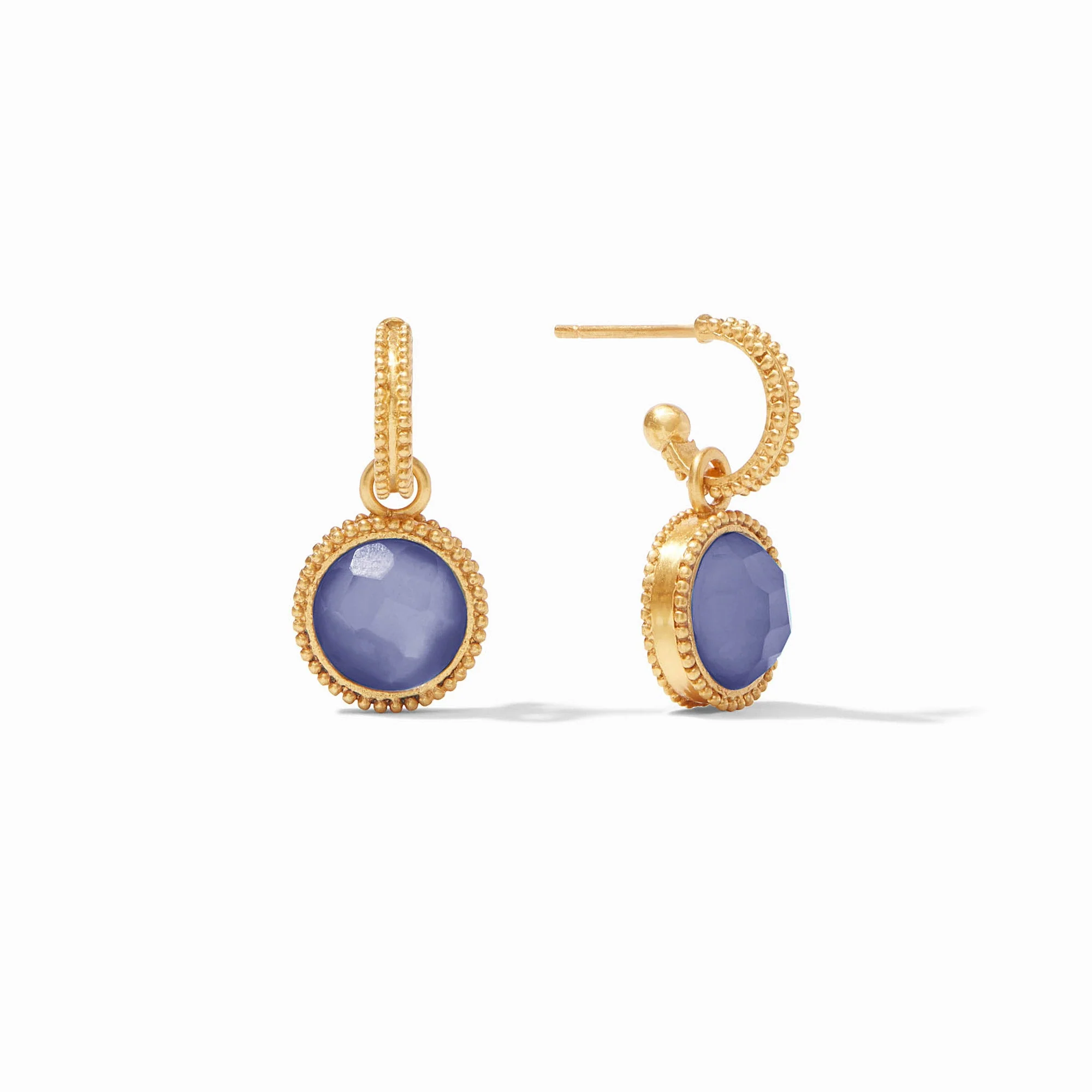 Fleur-de-Lis Hoop & Charm Earring - Image 22