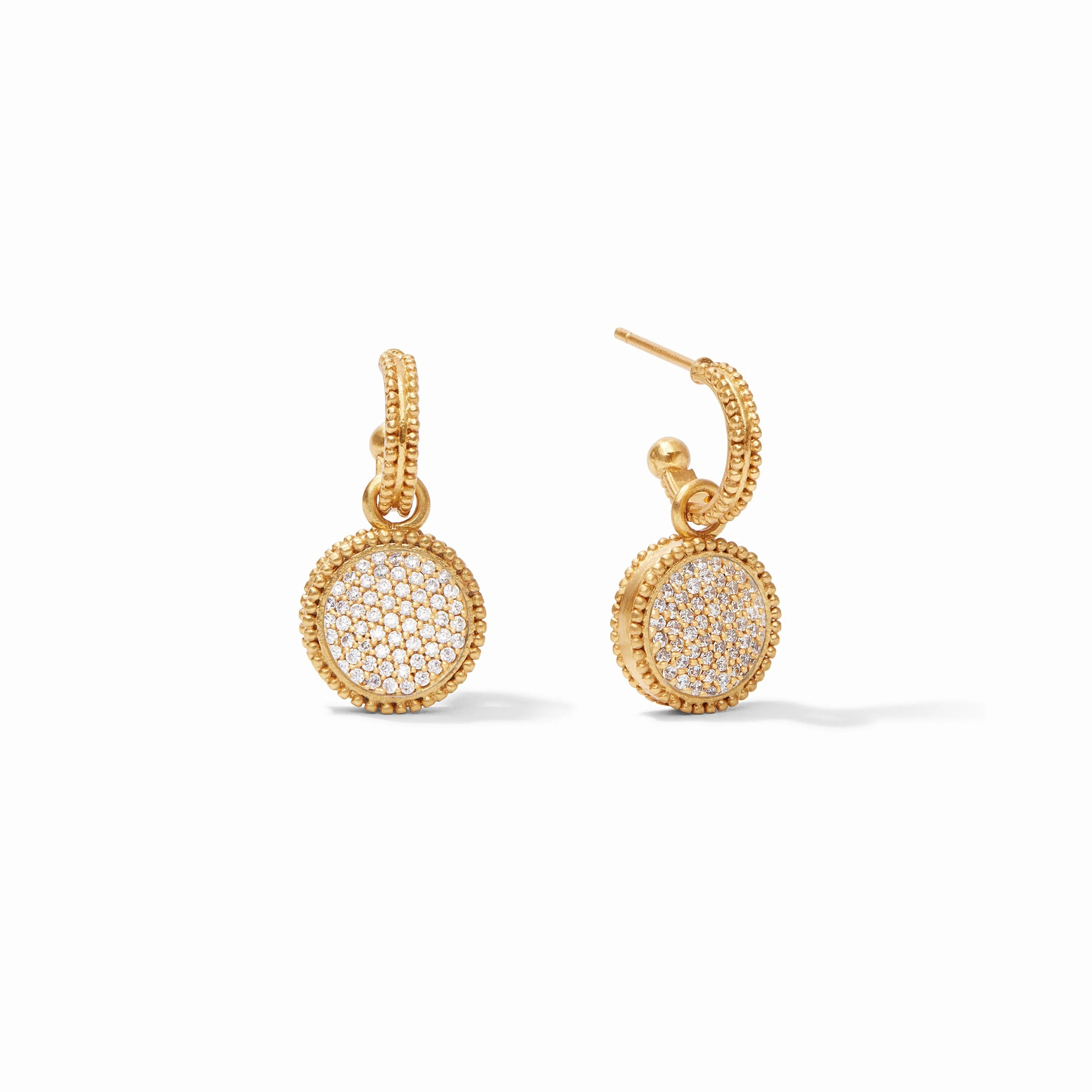 Fleur-de-Lis Hoop & Charm Earring - Image 23
