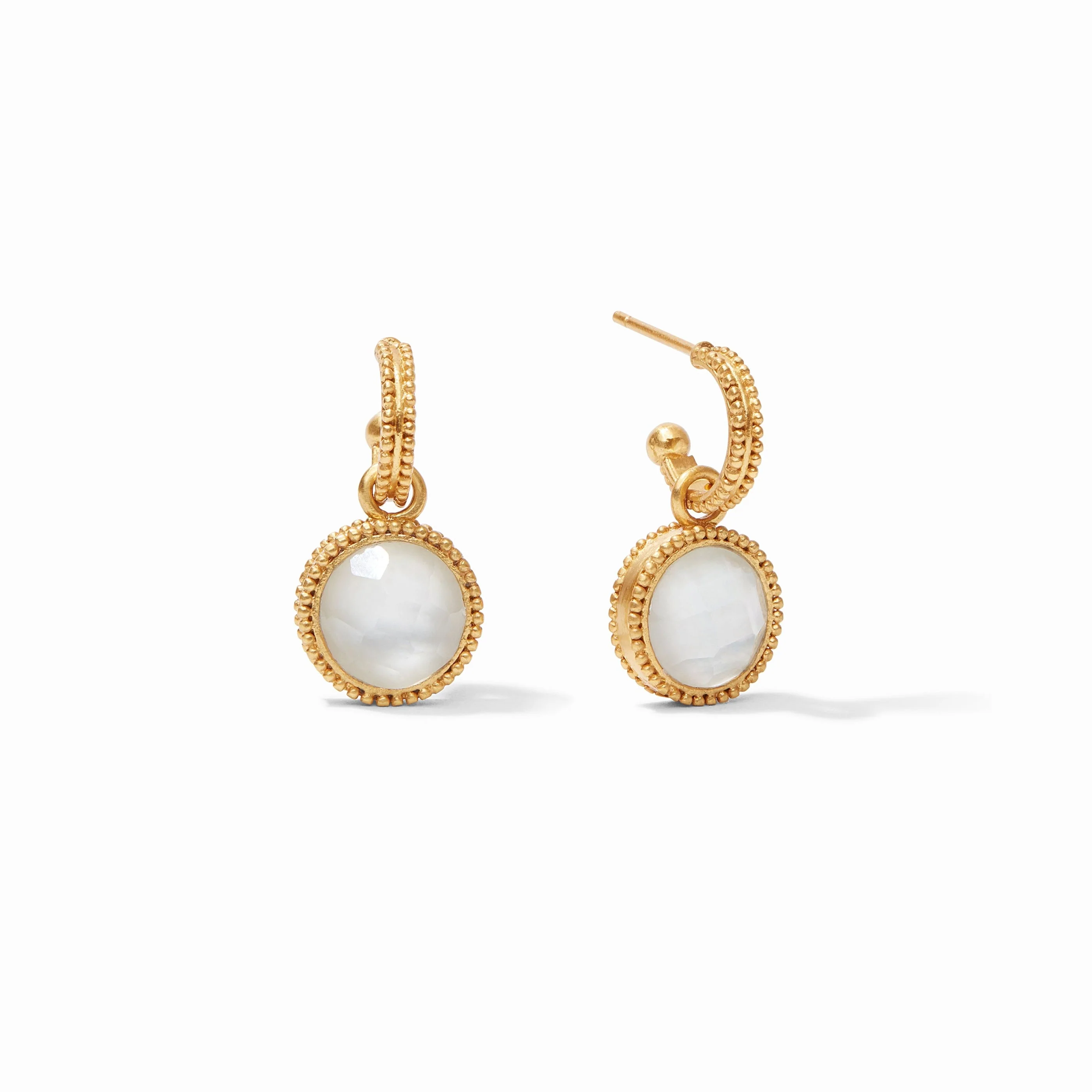 Fleur-de-Lis Hoop & Charm Earring - Image 25