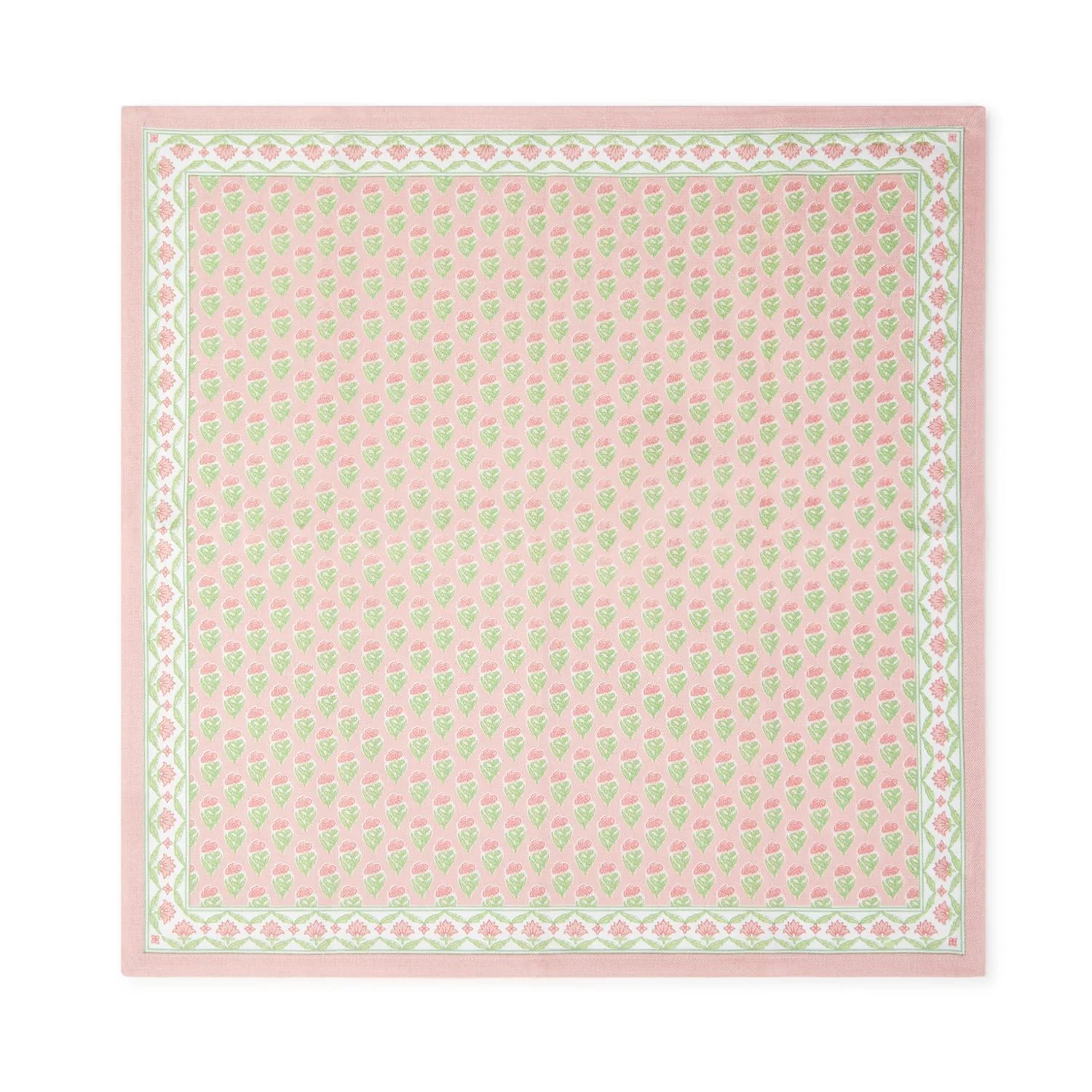 Floral Block Print Cloth Napkins - Sold as Set - Image 2