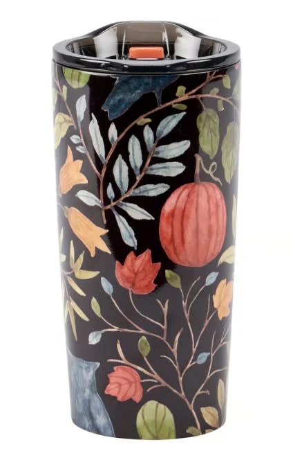Floral Halloween Coffee Tumbler - Image 3