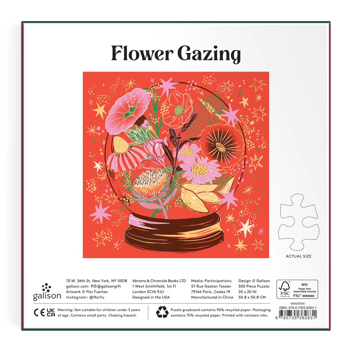 Flower Gazing 500 Piece Foil Puzzle - Image 2