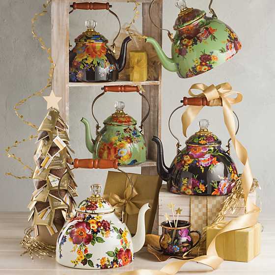 Flower Market 2 Quart Tea Kettle