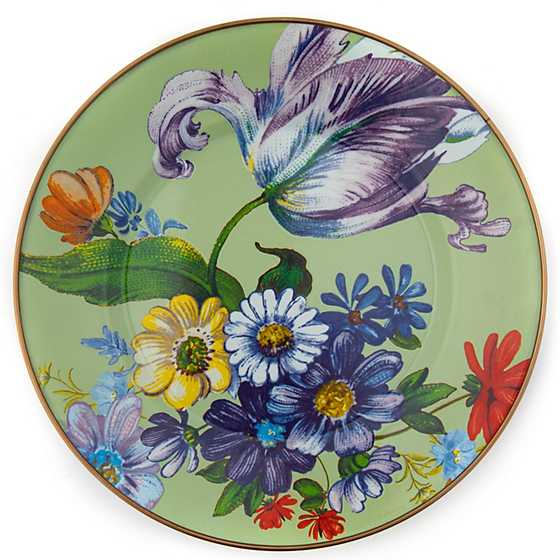 Flower Market Dinner Plate - Green - Image 2