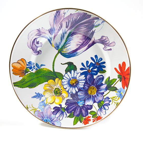 Flower Market Dinner Plate - White - Image 2