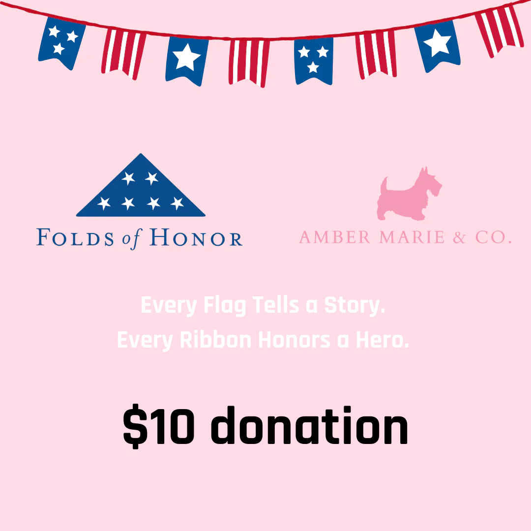 Folds of Honor $10 Donation Comment Sold Only