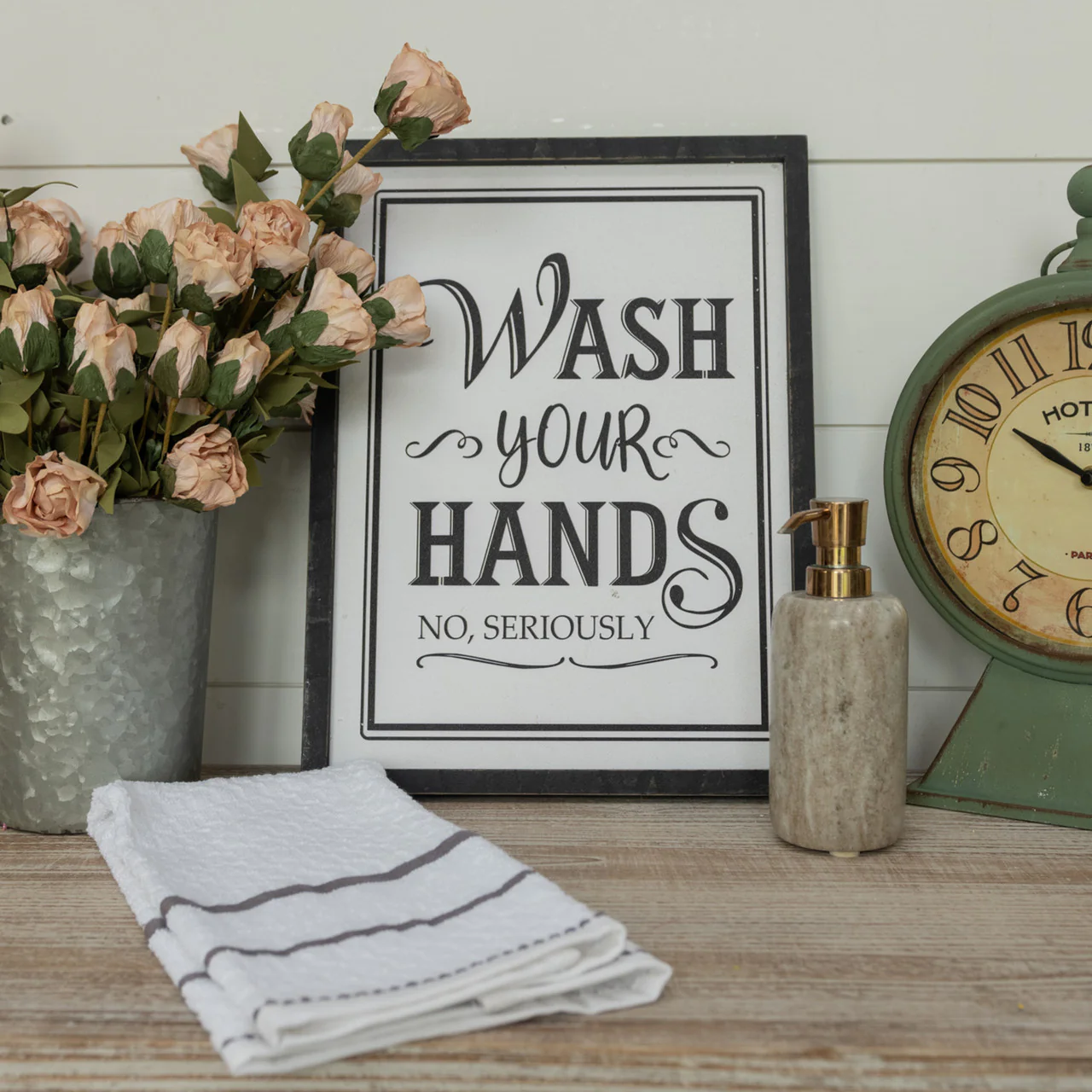 Framed Wash Your Hands Sign - Image 3
