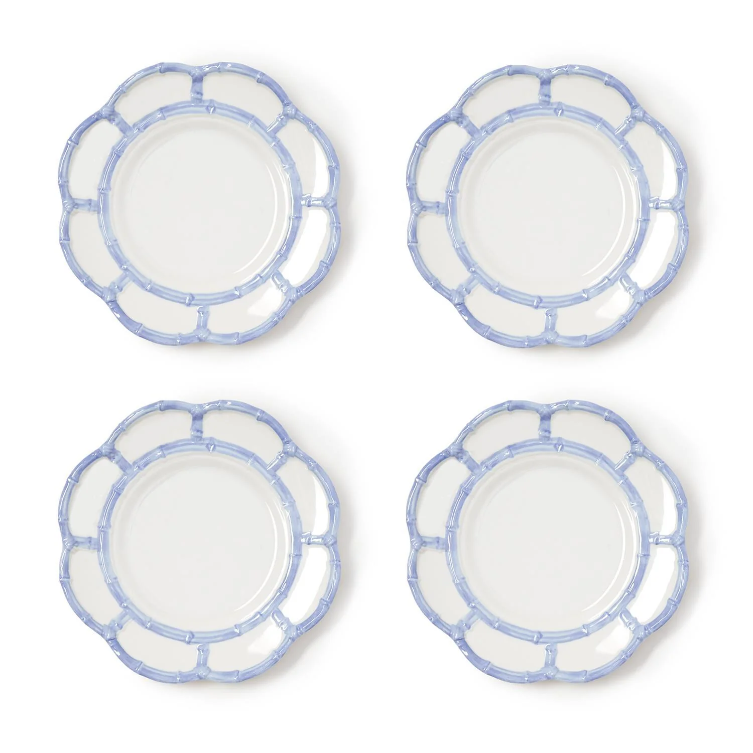 French Blue Bamboo Touch Salad / Dessert Plates - Sold Individually - Image 3