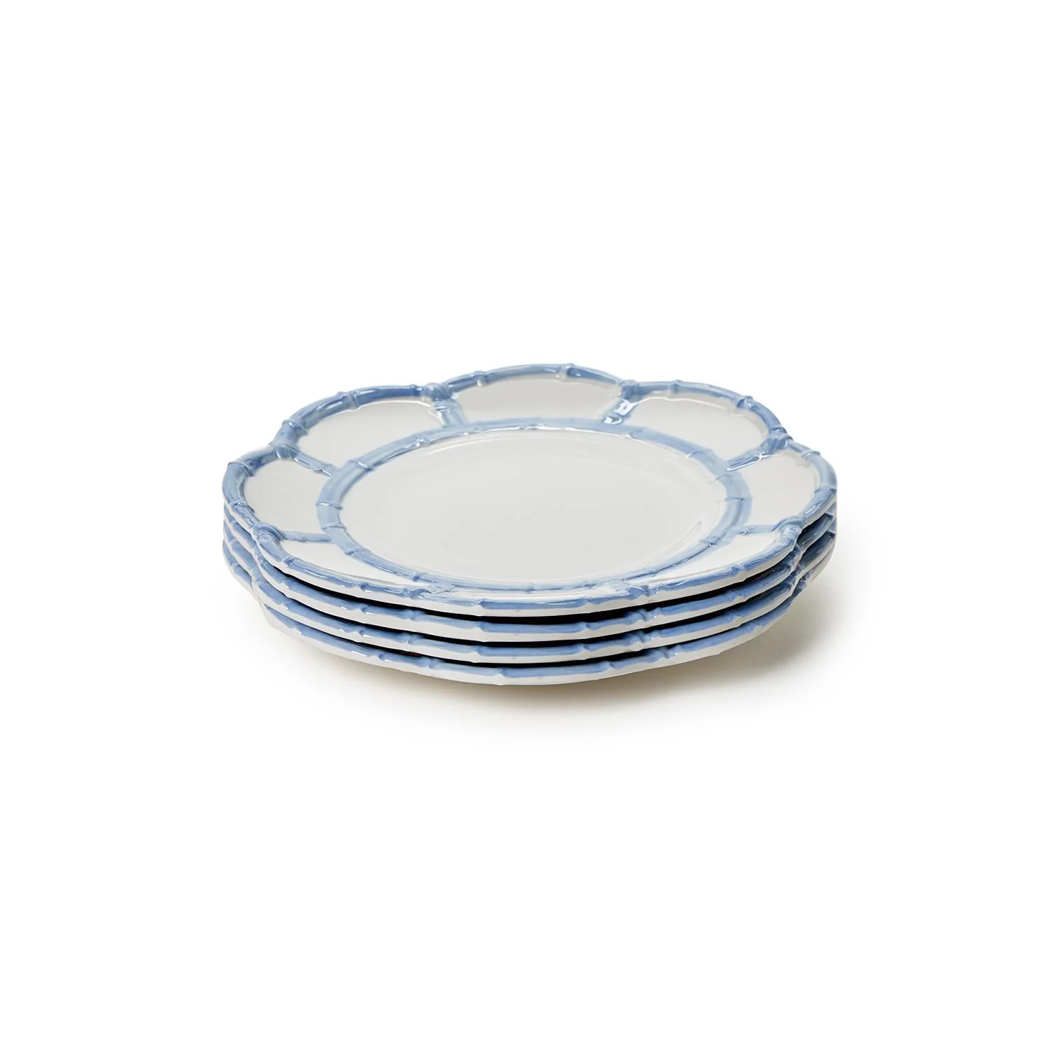French Blue Bamboo Touch Salad / Dessert Plates - Sold Individually - Image 4