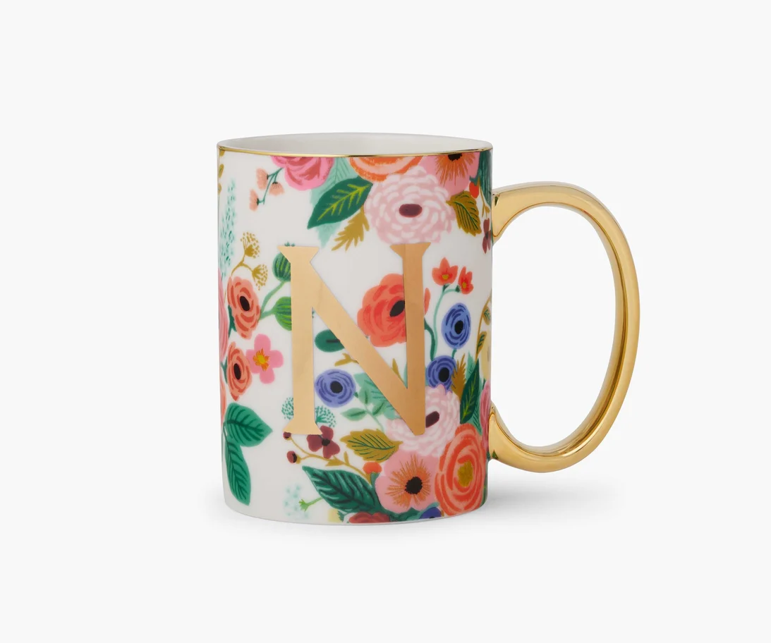 Garden Party Porcelain Monogram Mug - Image 30