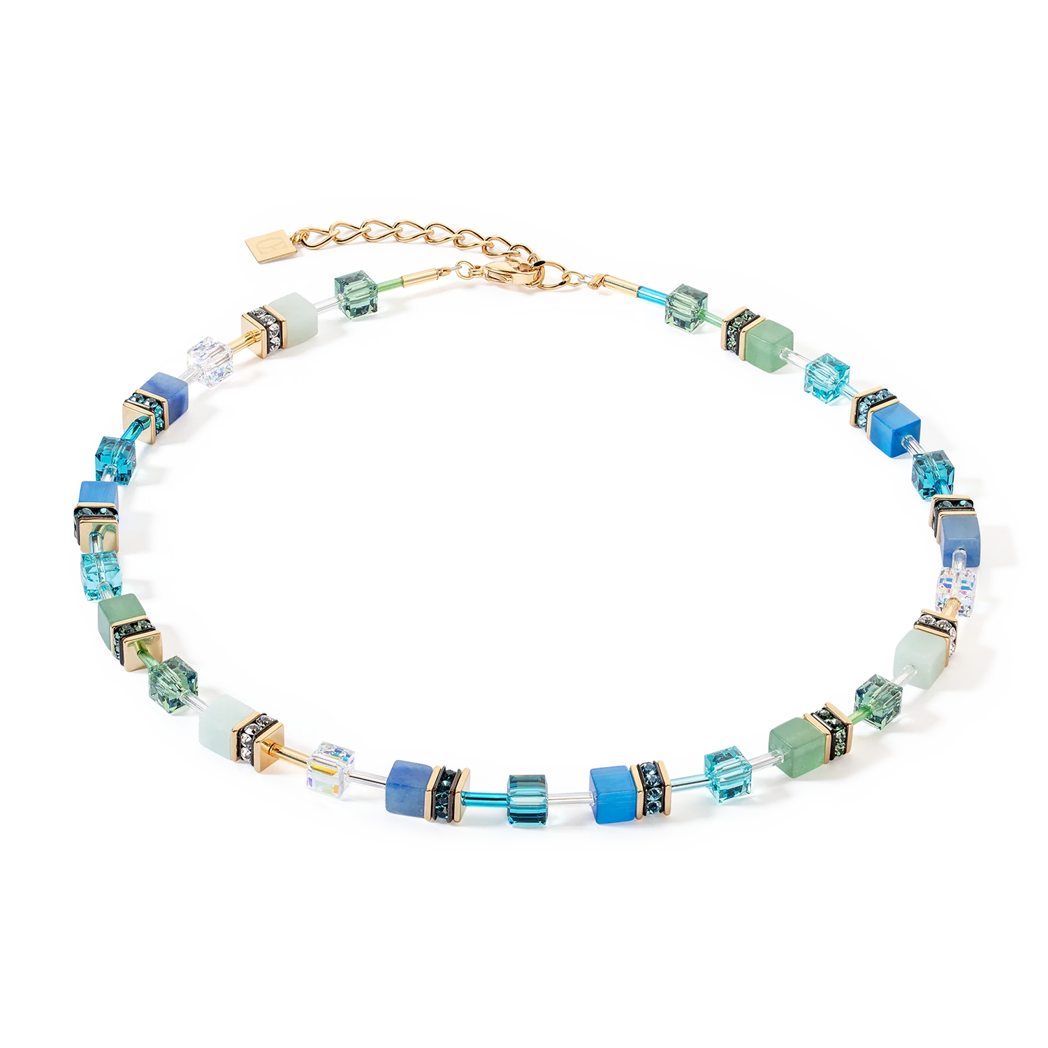 Geocube Iconic Precious Necklace Green-Turquoise - Image 4