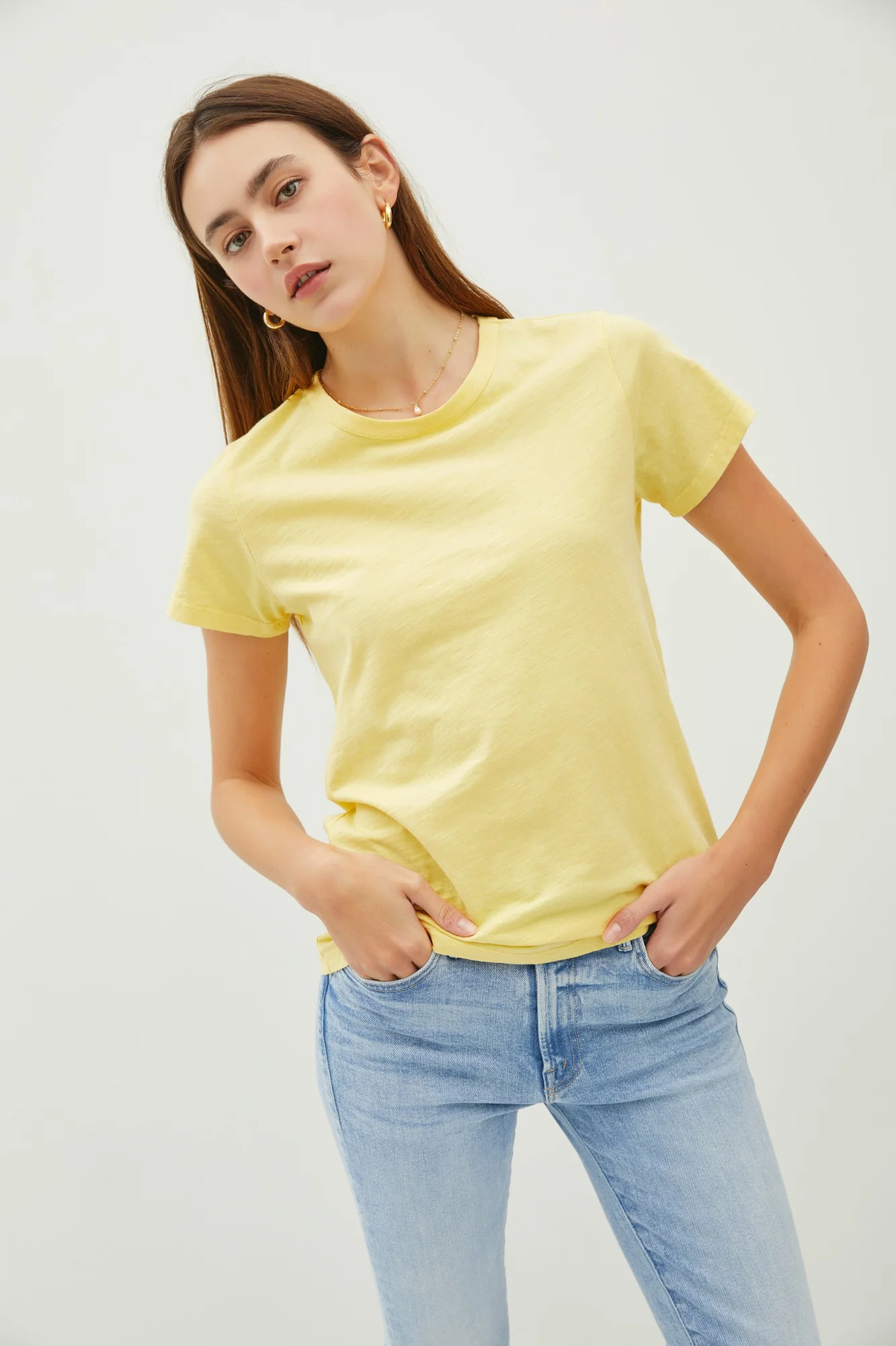 Ginny Garment Dyed Slub Tee - Image 17