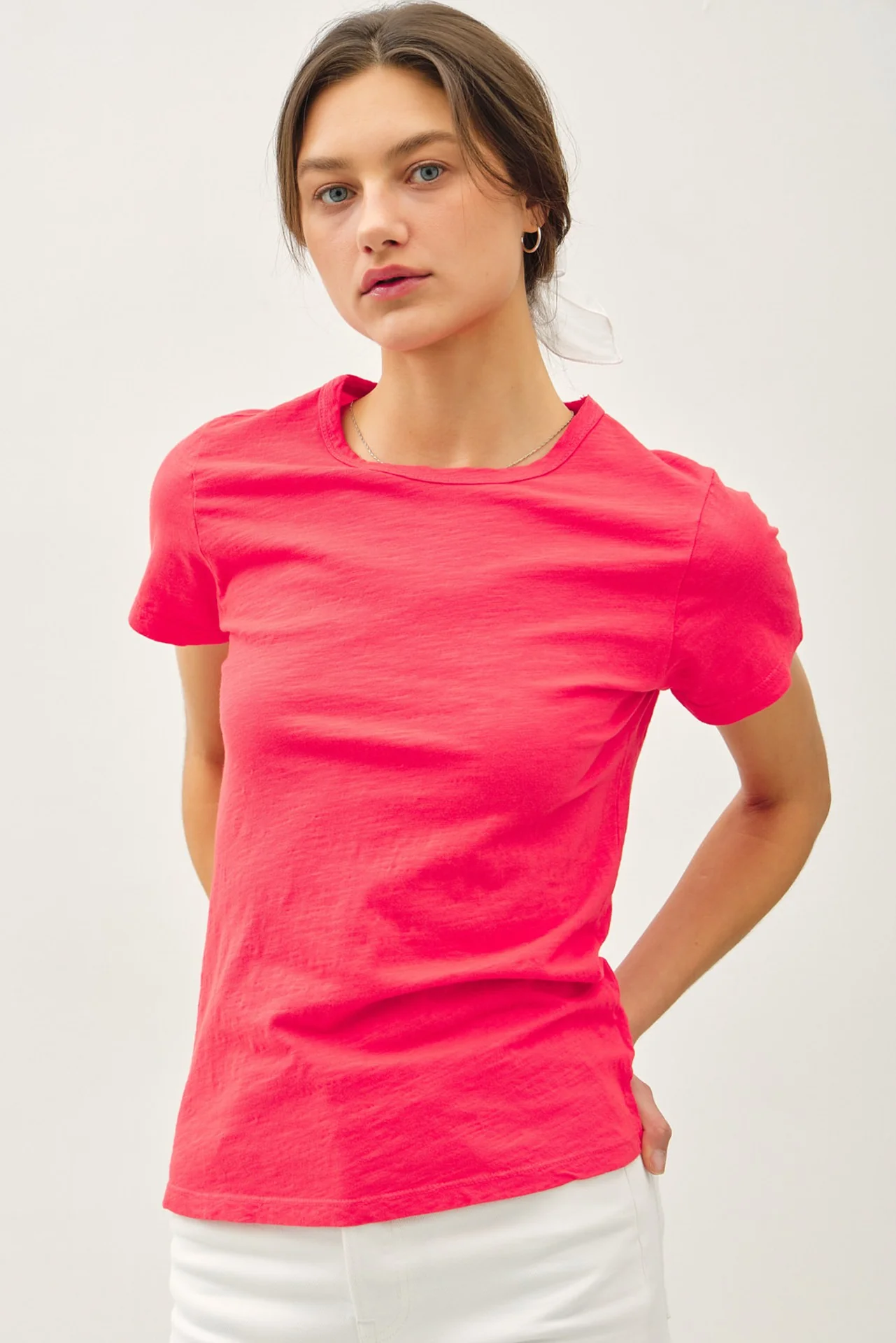 Ginny Garment Dyed Slub Tee - Image 29