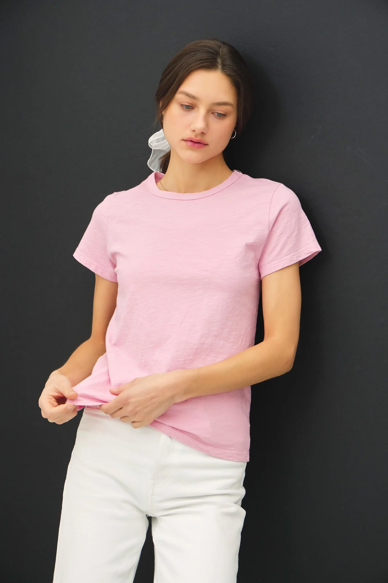 Ginny Garment Dyed Slub Tee - Image 33