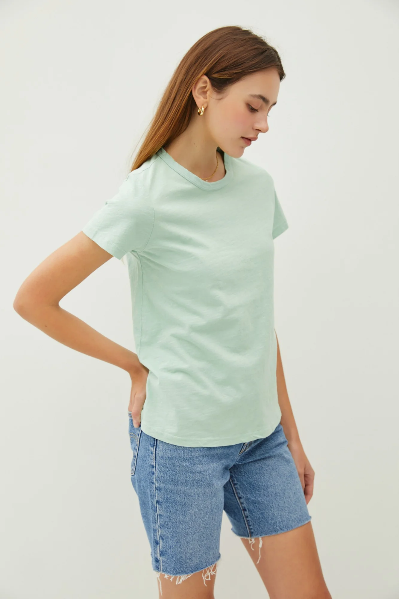 Ginny Garment Dyed Slub Tee - Image 9