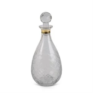 Glass Decanters W/Gold Trim - Image 6