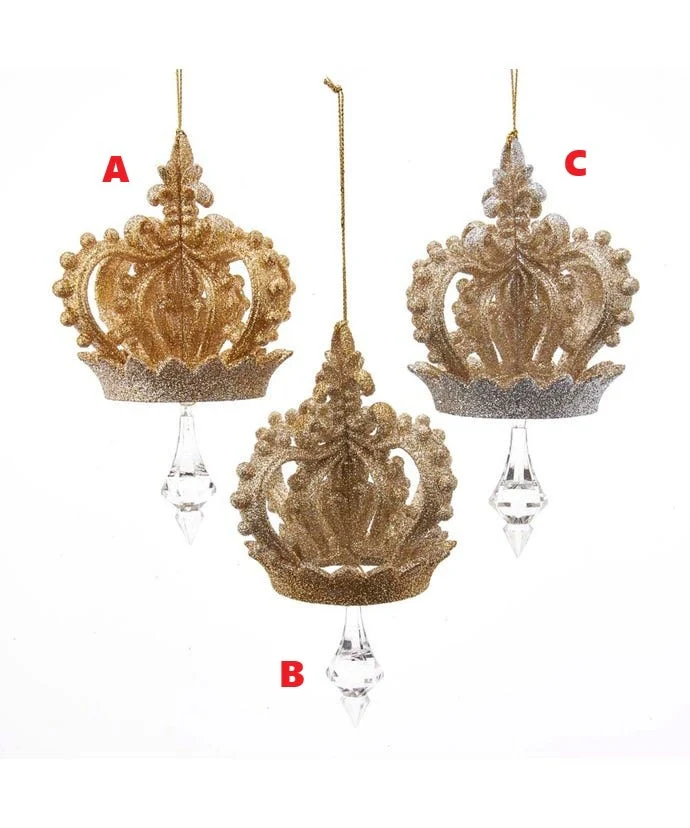Gold and Silver Crown Ornament