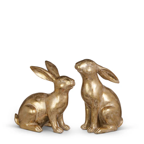 9" Gold Rabbit - Sold Individually