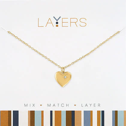 Gold Heart of Gold Layers Necklace - Image 2